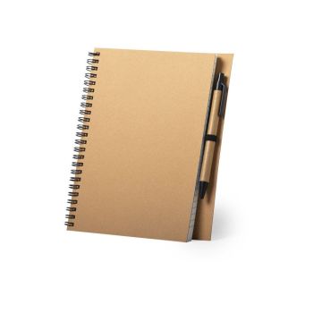 Libreta Neyla Portada Rígida. 80 Hojas. Bolígrafo Cartón Reciclado Incluido