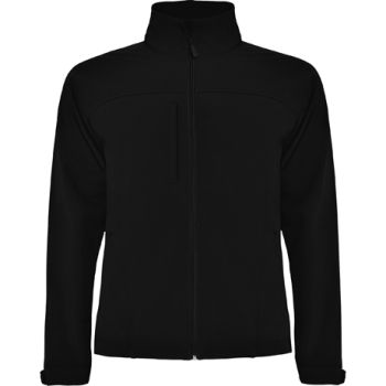 Chaqueta softshell corporativa de tres capas Rudolph Negro S