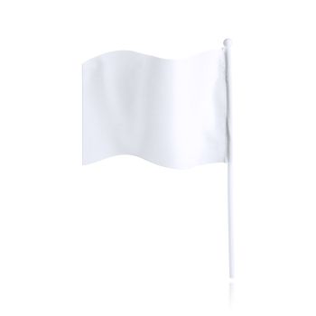 Banderín promocional con mástil Rolof Blanco