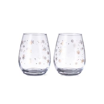 Set vasos navidad personalizados 500ml Katnis Transparente
