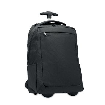 Mochila trolley personalizable rPET Dalvik Negro