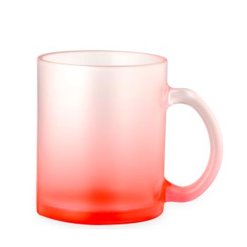 Taza personalizable cristal 350 ml Osaka Rojo