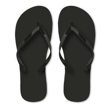Chanclas de playa en PE y PVC tallas M-L HONOLULU Negro