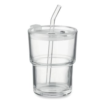 Vaso personalizable con tapa 300 ml Sip Transparente