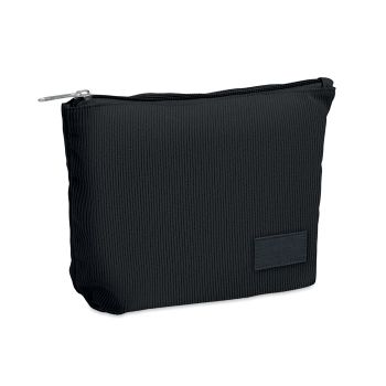 Neceser de pana de poliéster Cordy T Negro