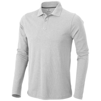 Polo de manga larga para hombre Oakville Gris Vigore XS