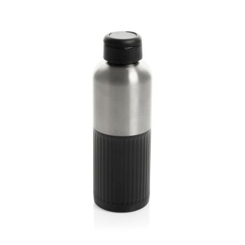 Botella acero inox. reciclado 750 ml. Ripple Negro
