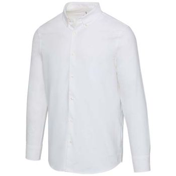 Camisa oxford de manga larga para hombre Sphene Blanco XS