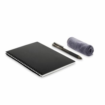 Libreta reutilizable publicitaria con paño limpieza Nobuuk