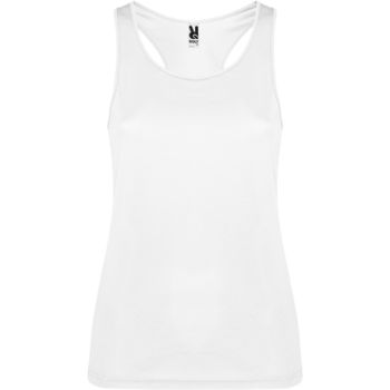 Camiseta técnica de tirantes para mujer Shura Blanco S