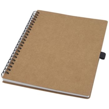 Libreta de tamaño A5 de cartón reciclado con espiral Cobblu