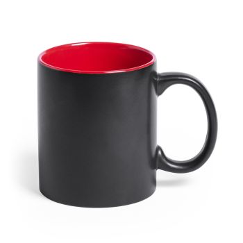 Taza de cerámica publicitaria Bafy Rojo