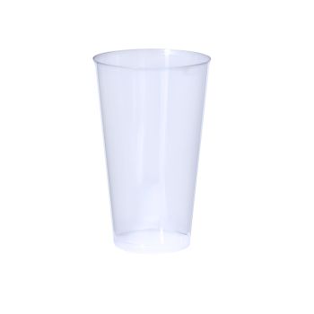 Vaso plástico promocional 450 ml. Combi Transparente