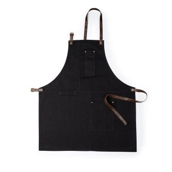 Delantal corporativa 340g/m2 Vurcex Negro