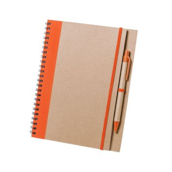 Libreta Tunel Portada Rígida. 60 Hojas. Bolígrafo Cartón Reciclado Incluido