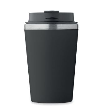 Taza personalizable doble pared 350 ml Blerm Negro