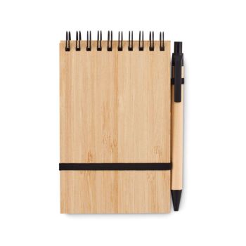 Libreta A6  bambú con hojas rayadas Sonora Bam